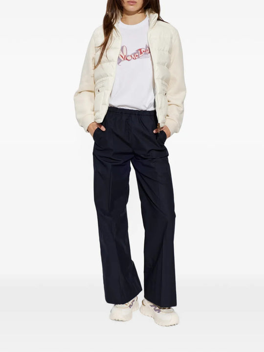 White knitwear, full body view