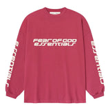 Red t-shirts, front view