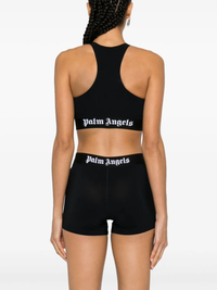 PALM ANGELS, Logo Sports Bra, Women, Black/Wht 1001