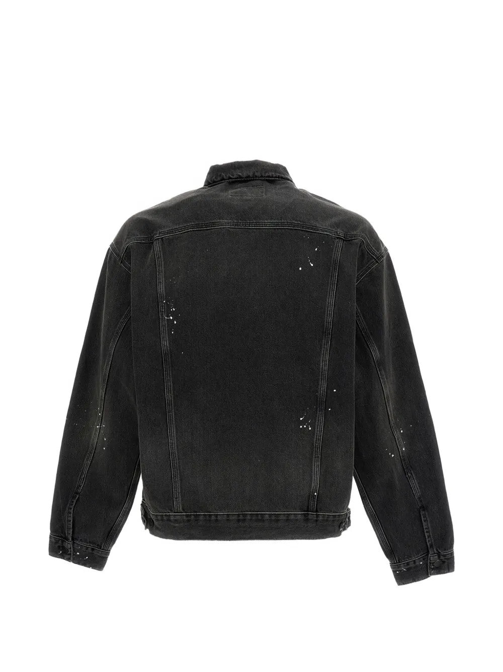 Black jacket, back view