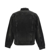 Black jacket, back view