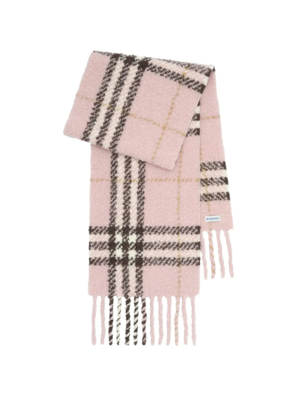 Pink scarf, front view