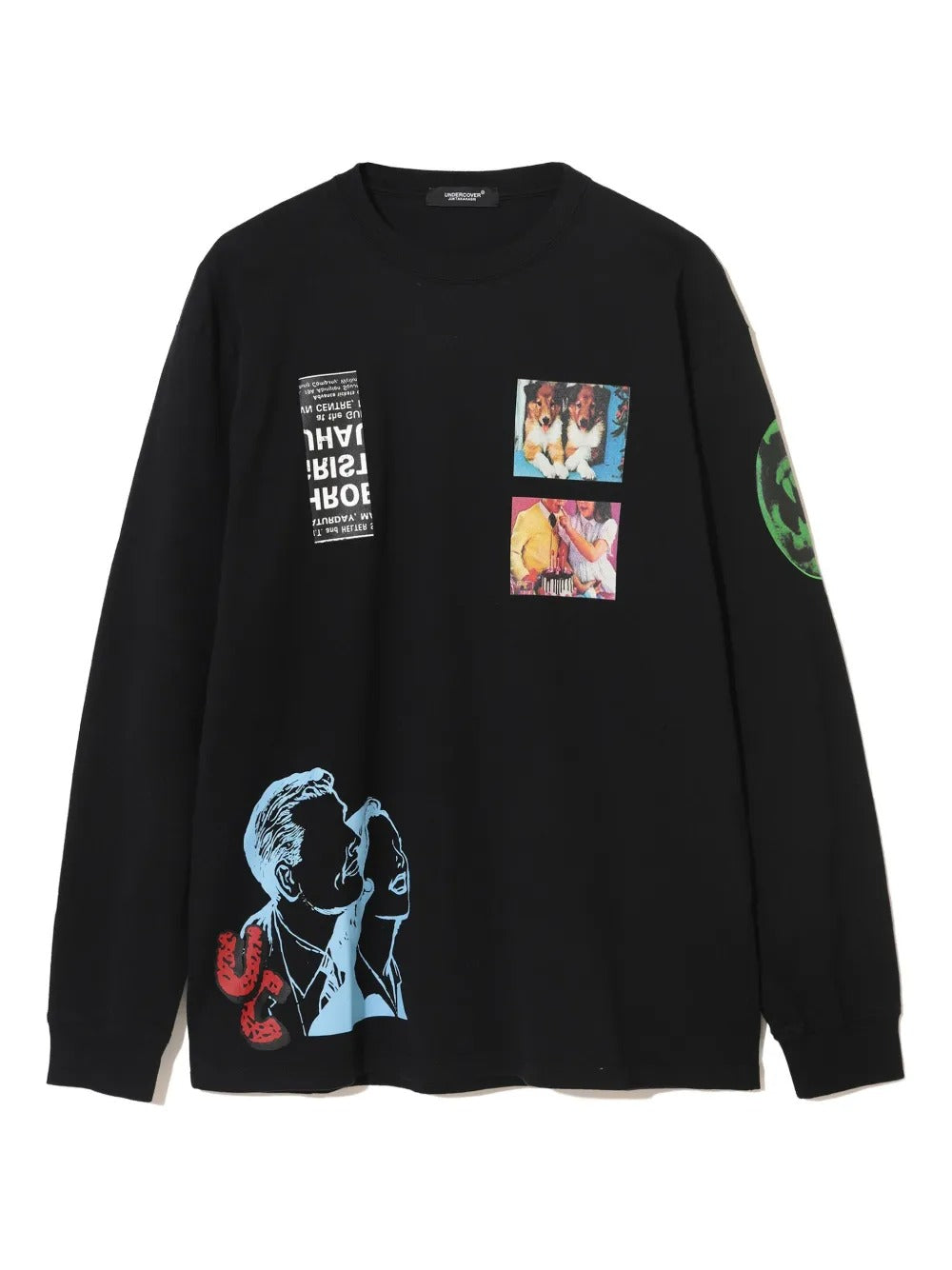 Black shirt, front view