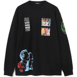 Black shirt, front view