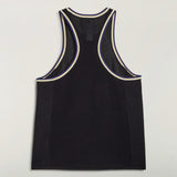 Black top, back view