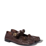 Brown shoes, side view