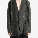 Grey blazer, front view
