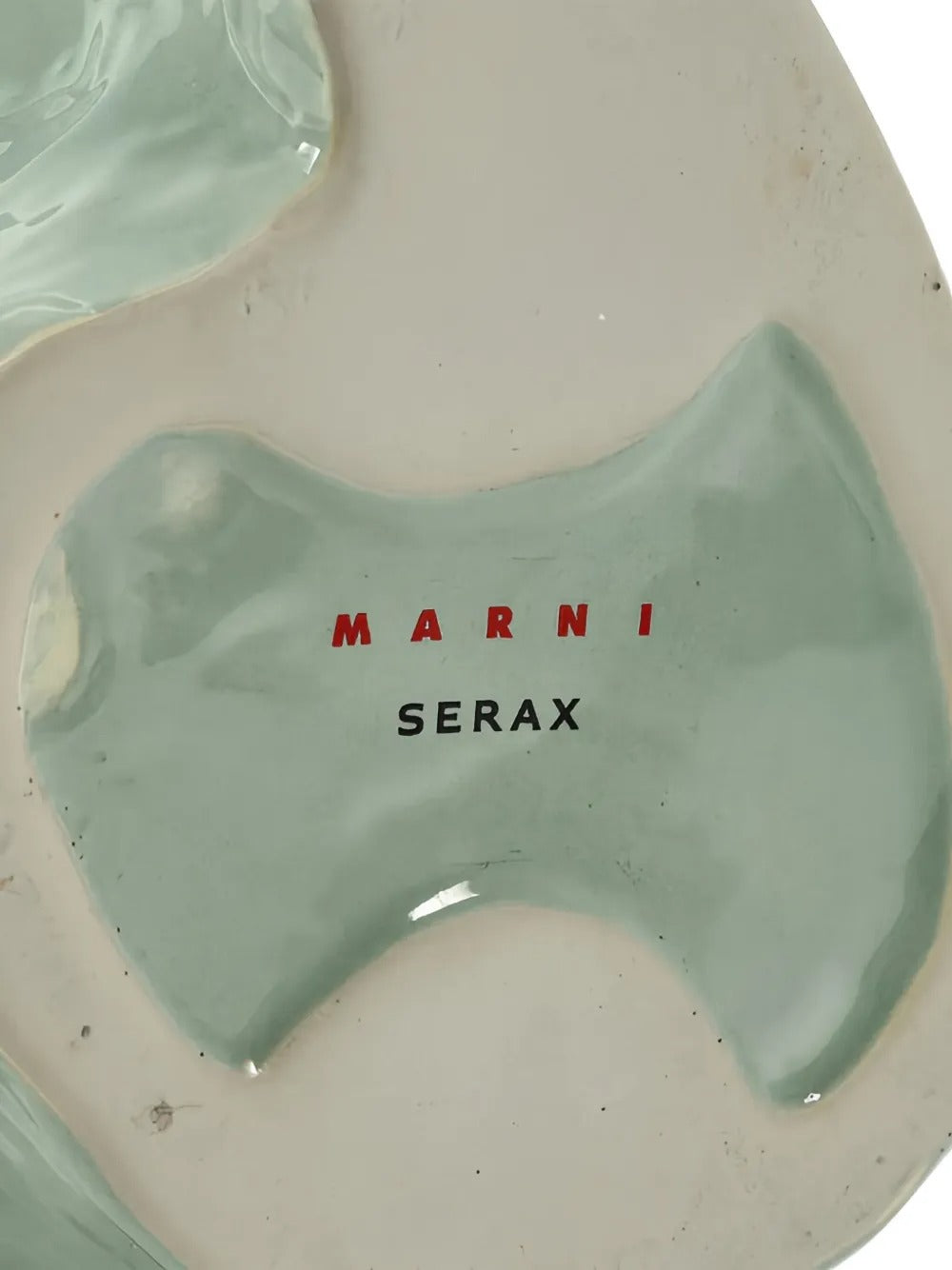 Blue owl vase light, bottom view