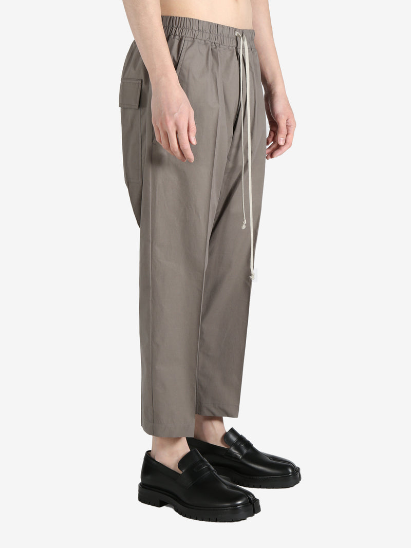 RICK OWENS - Men Drawstring Cropped Pantaloni