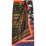 Green skirt, front view