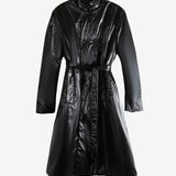 Black coat, front view