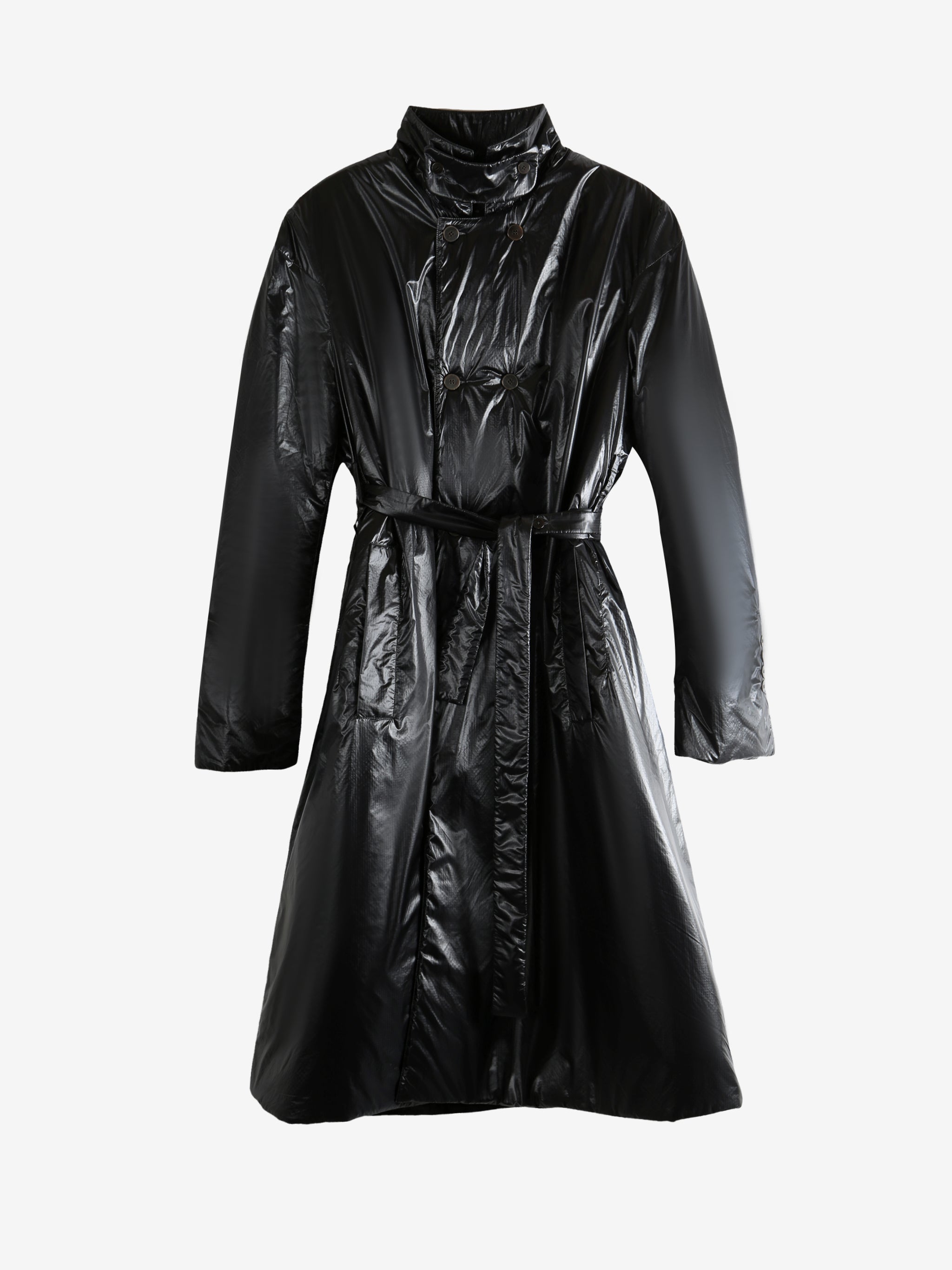 Black coat, front view