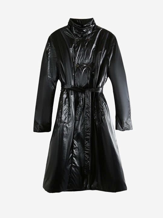 Black coat, front view