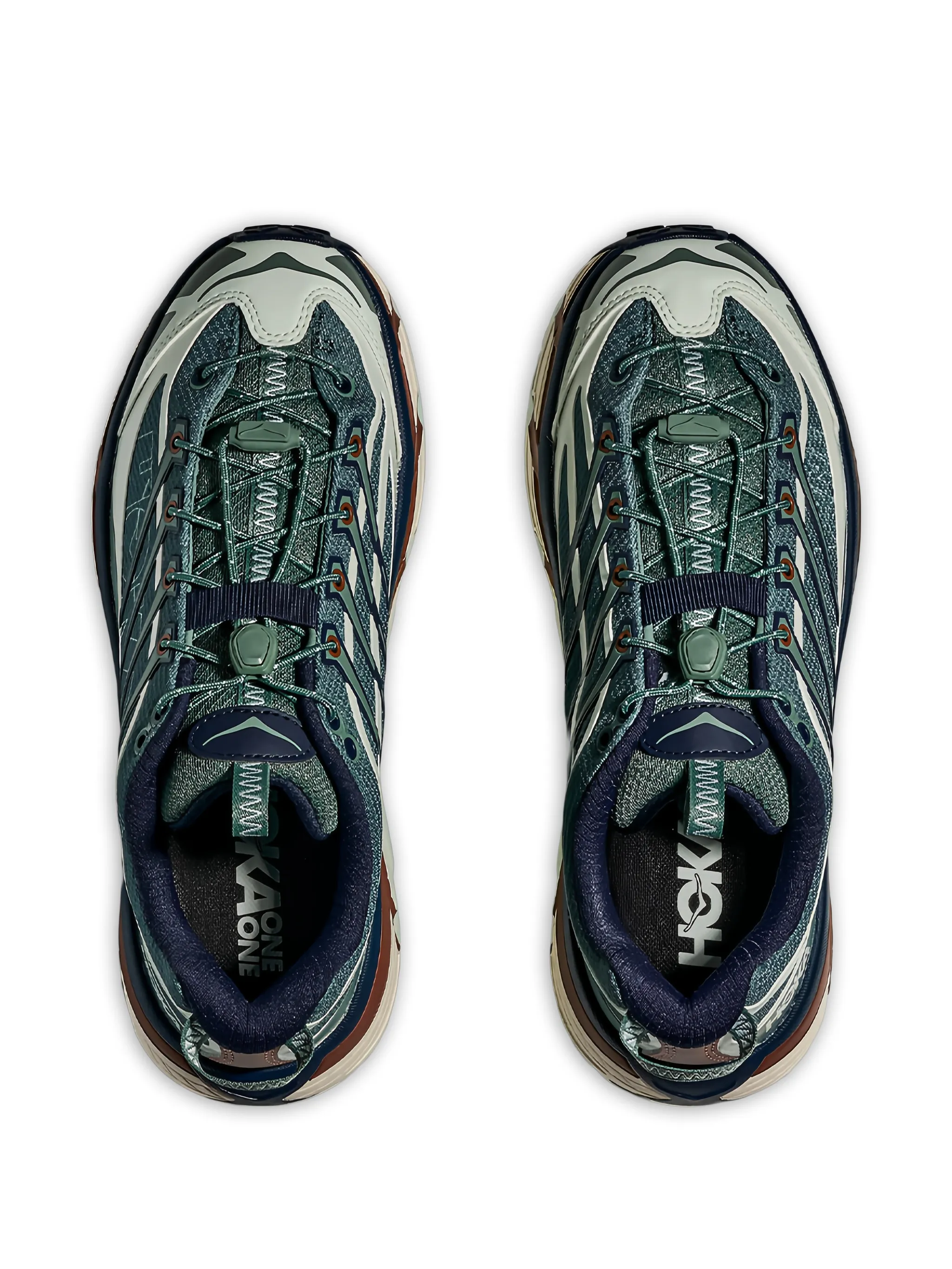 Green sneakers, up view