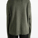 Green top, full body view