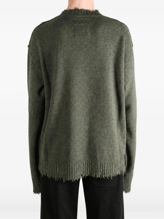 Green top, full body view