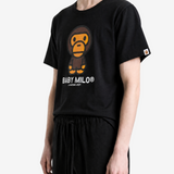 Black t-shirt worn by a person, showing the t-shirt fit