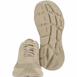 Tan shoes, front view