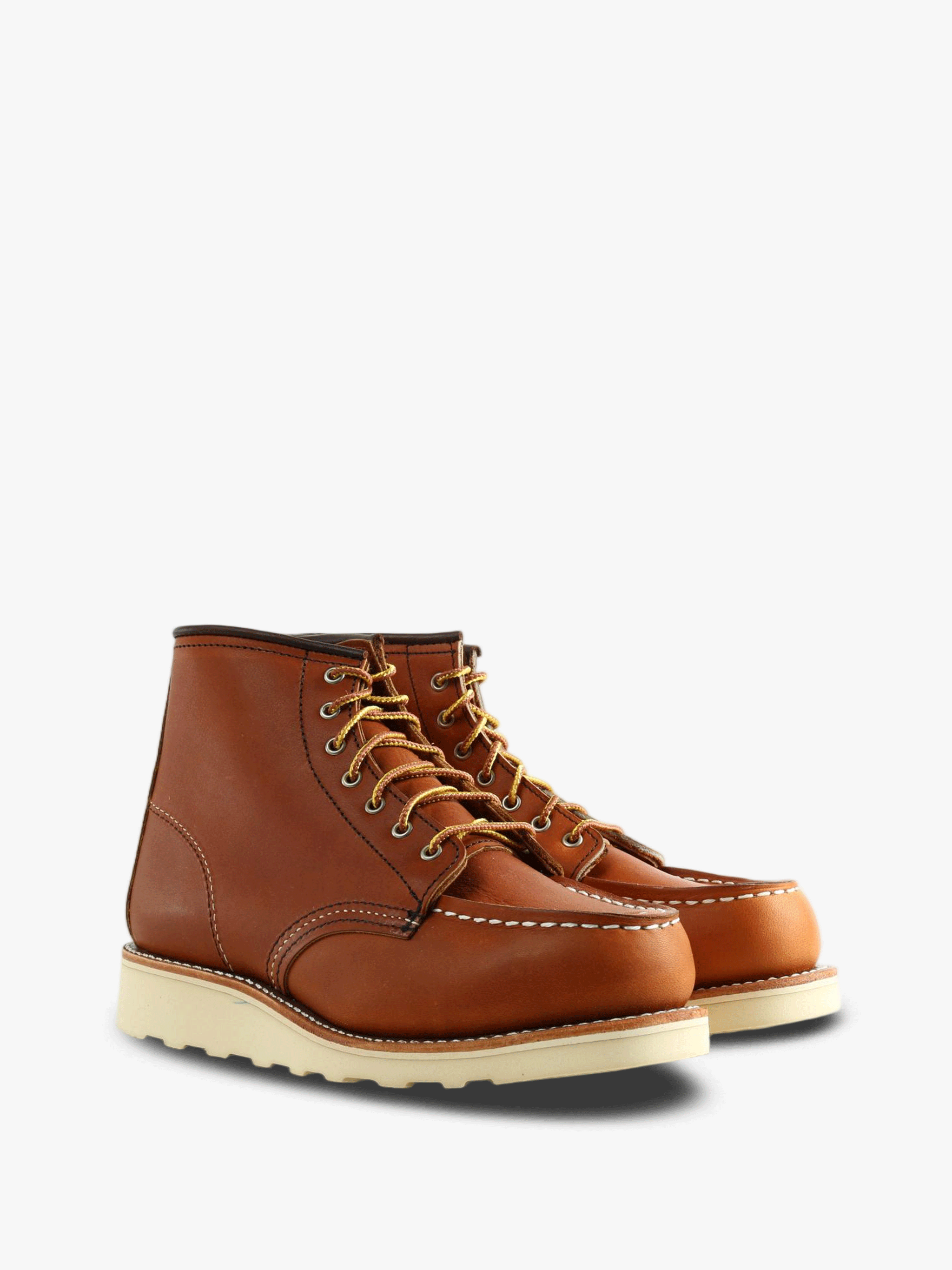 Brown boots, front view