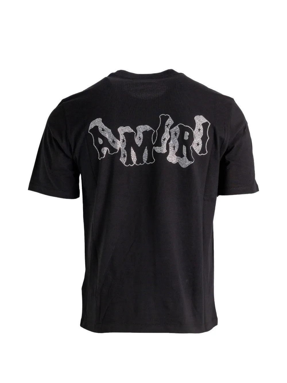 Black t-shirt, back view