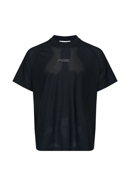 Black t-shirt, front view