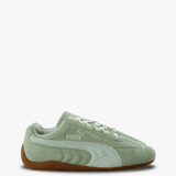 Green shoes, side view
