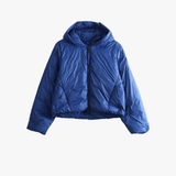 Blue jacket, front view