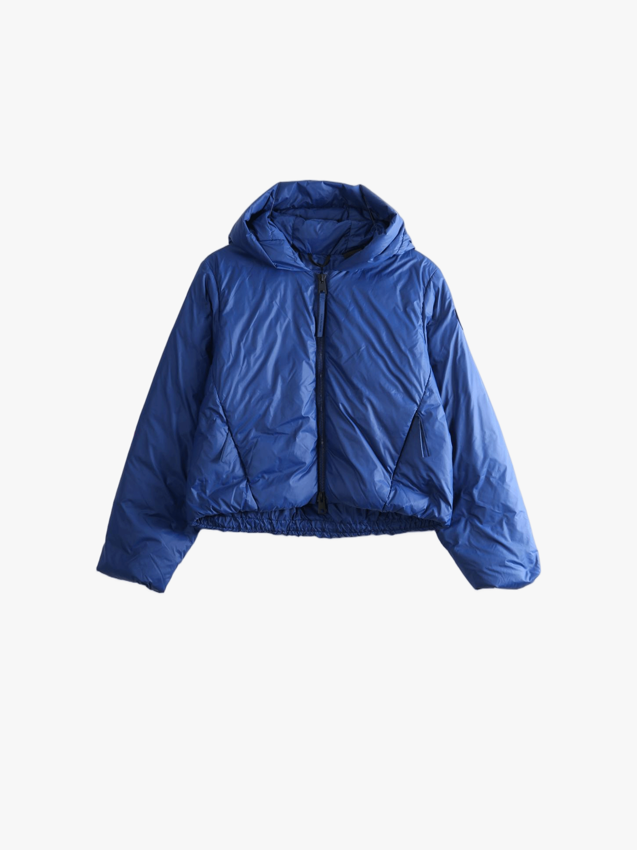 Blue jacket, front view