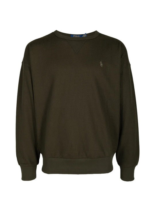 Green hoodie, front view