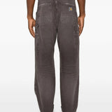 Brown pants, full body view