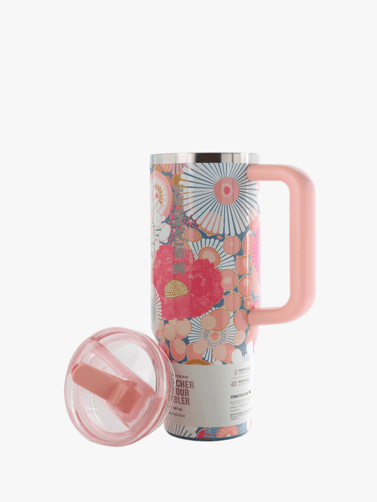 Pink product, front view