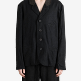 Black blazer, front view