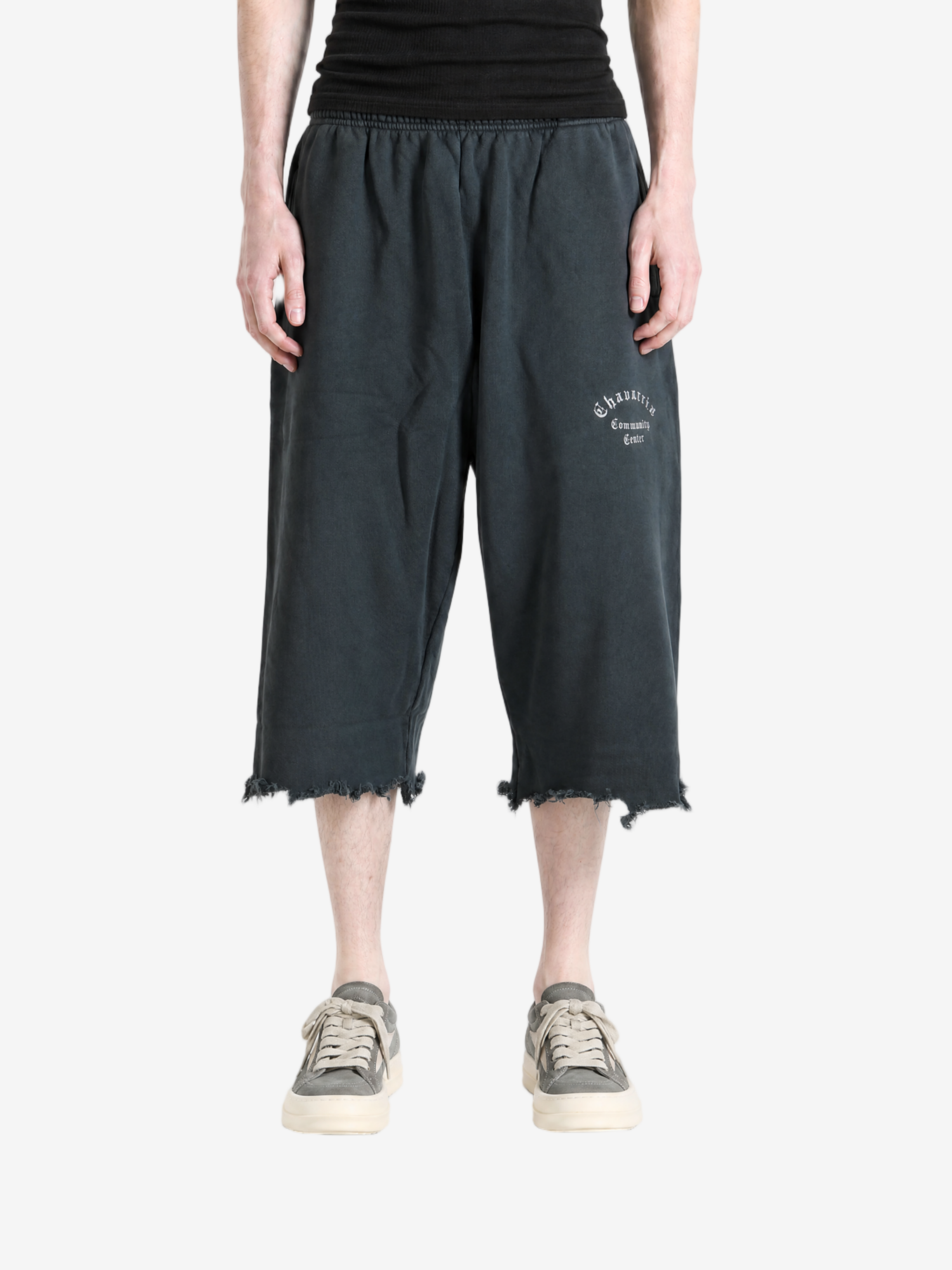 Black pants, full body view
