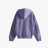 Purple hoodie,back view