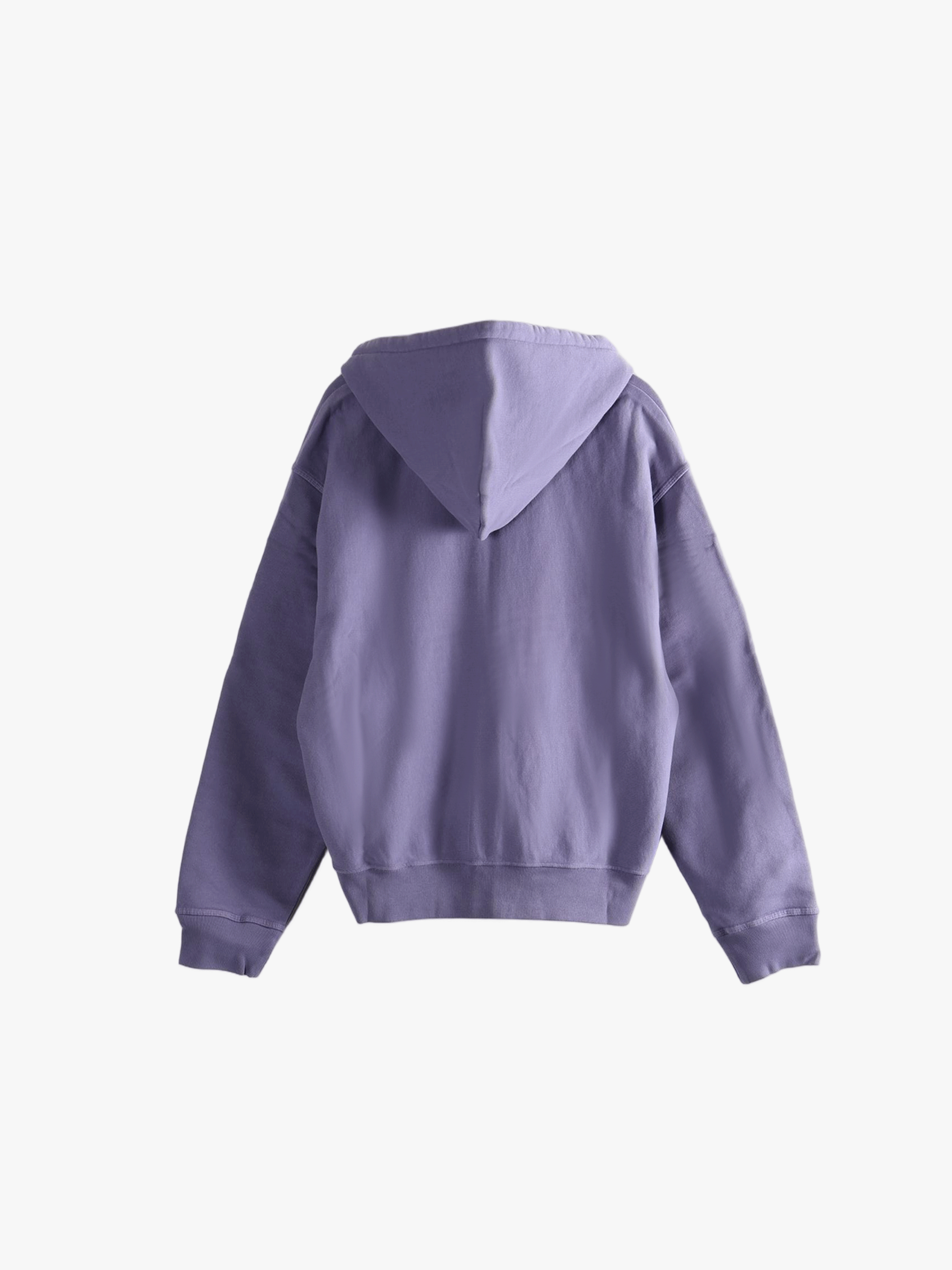 Purple hoodie,back view