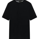 Black t-shirts, front view