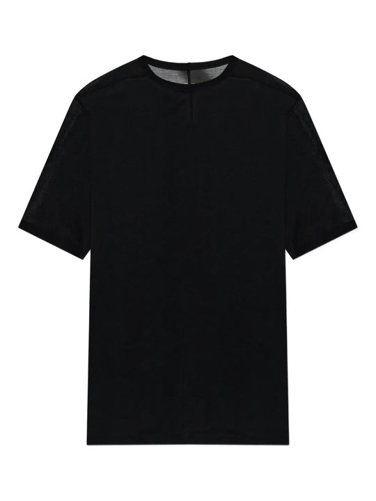 Black t-shirts, front view