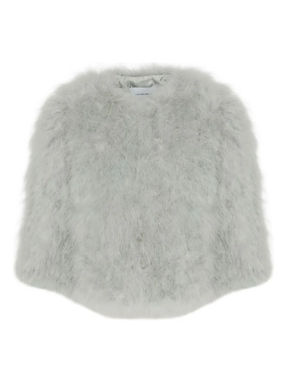 Grey coat, front view