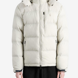 Tan jacket, full body view