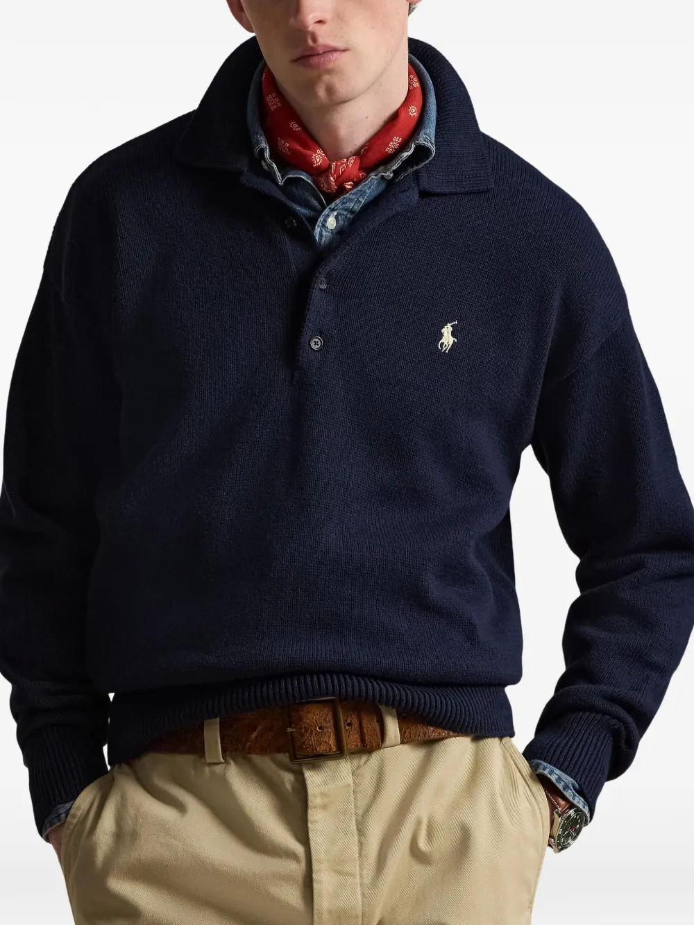 Blue hoodie worn by a person, showing the hoodie fit