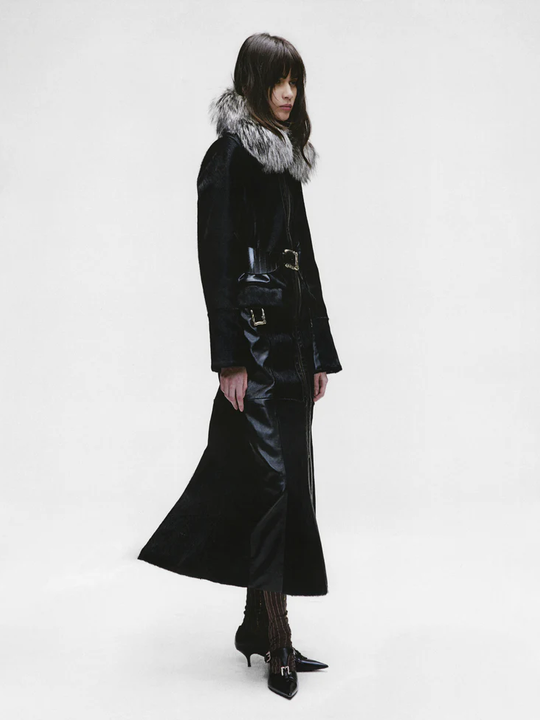 black jacket,full body view