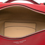 Close up of Red bag, showing detail