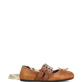 Brown shoes, front view