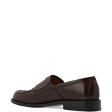 Brown shoes, back view