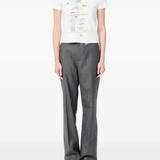 White t-shirt,full body view