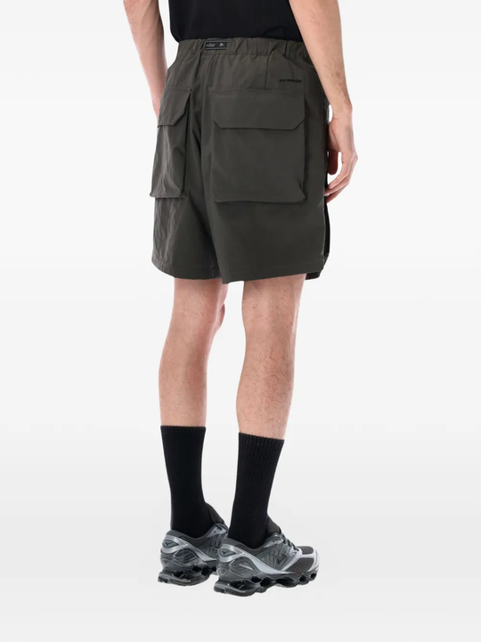 Grey shorts, back view