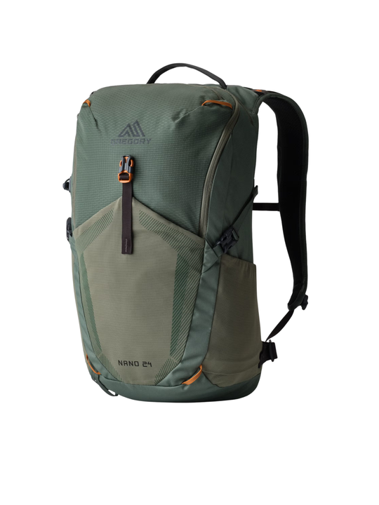 Green bag, front view