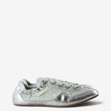 Green shoes, side view