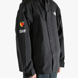 Black jacket, side view