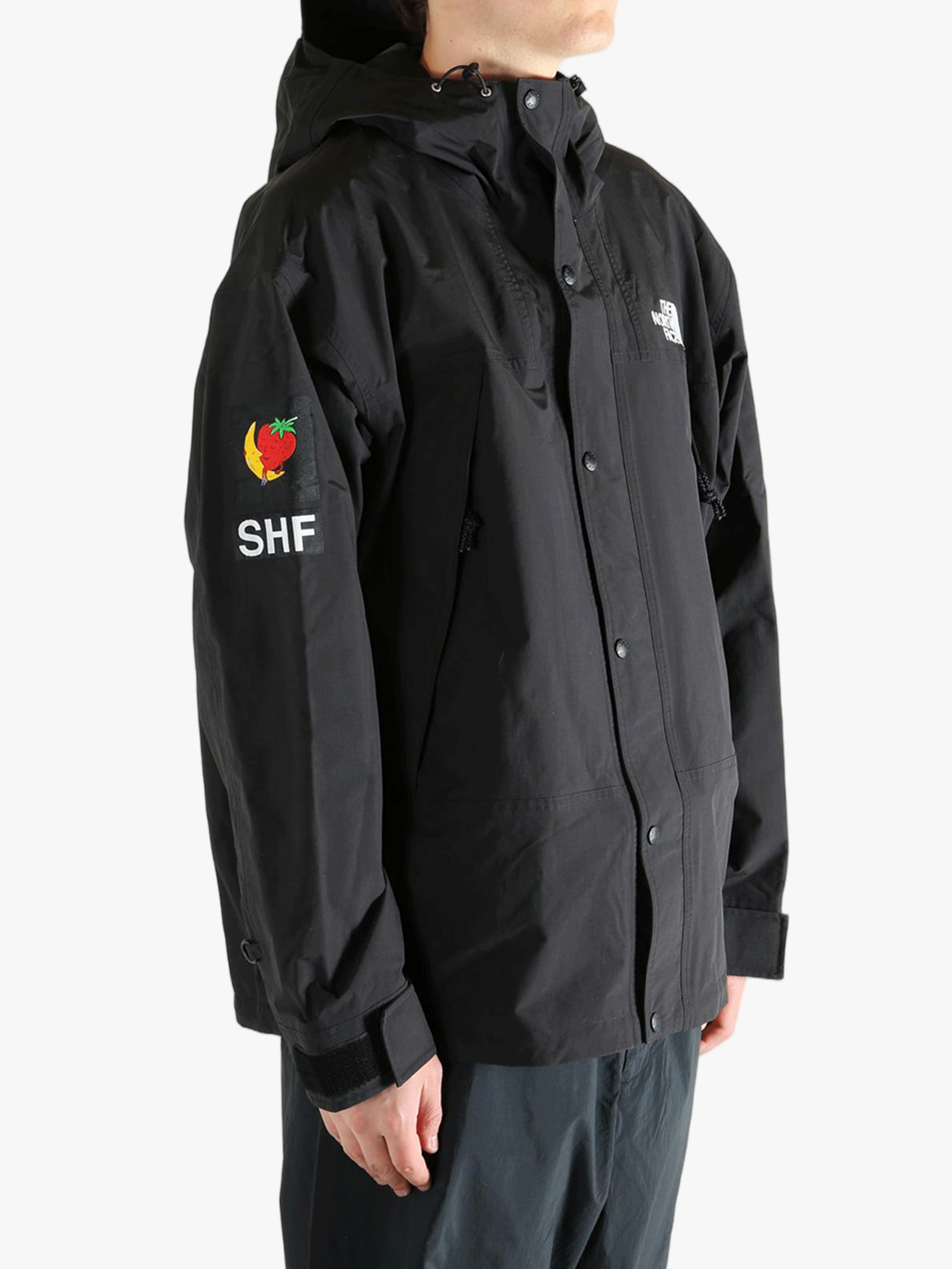 Black jacket, side view